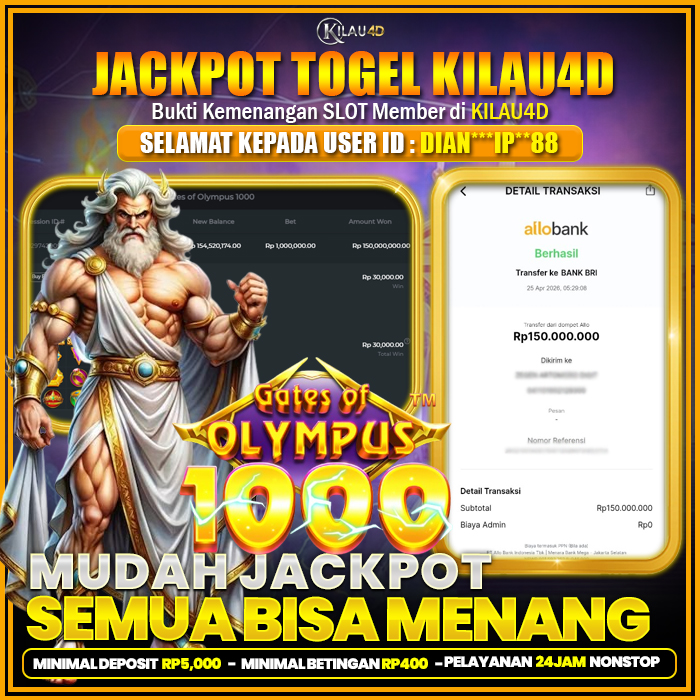 BUKTI KEMENANGAN SLOT KILAU4D