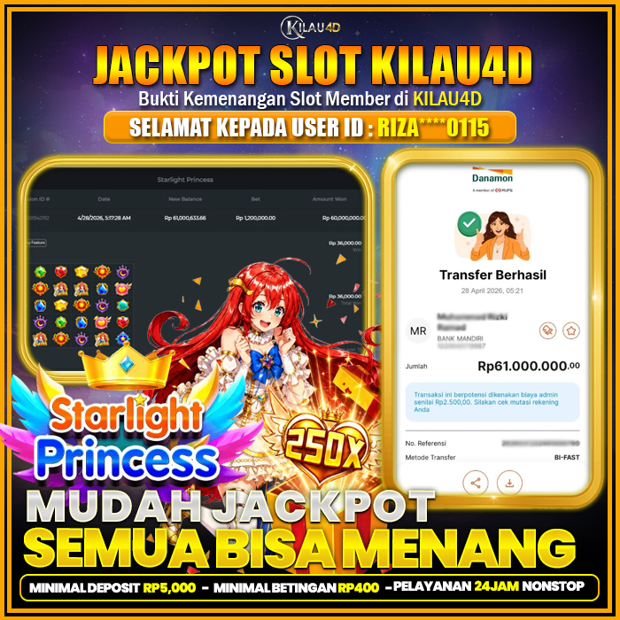 BUKTI KEMENANGAN SLOT KILAU4D