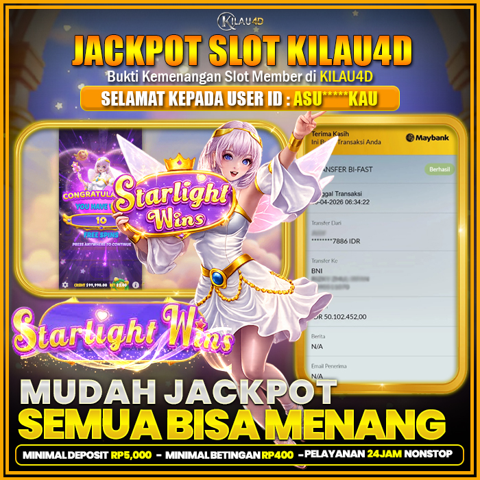 BUKTI KEMENANGAN SLOT KILAU4D