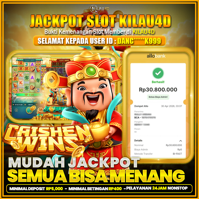 BUKTI KEMENANGAN SLOT KILAU4D