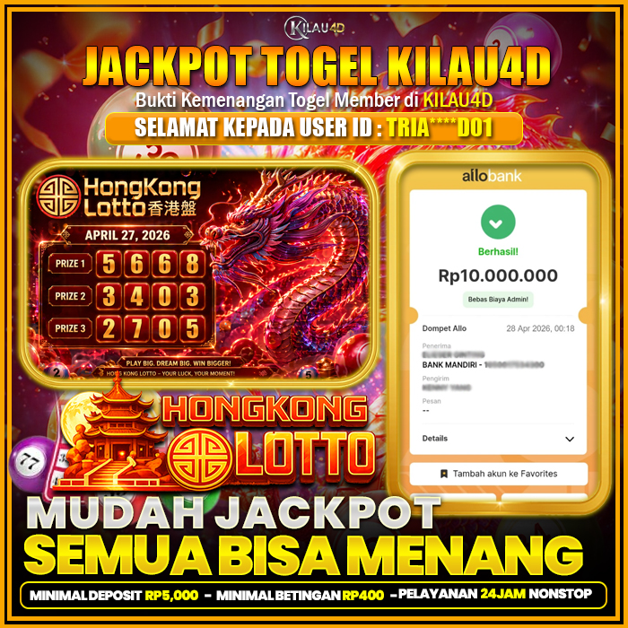 BUKTI KEMENANGAN TOGEL KILAU4D