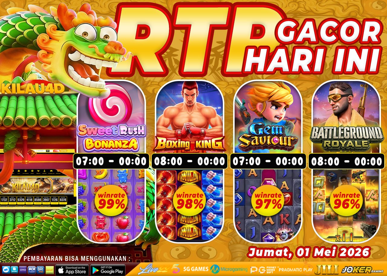 BOCORAN SLOT KILAU4D 1 MEI 2026 TERGACOR DAN GAMPANG MAXWIN