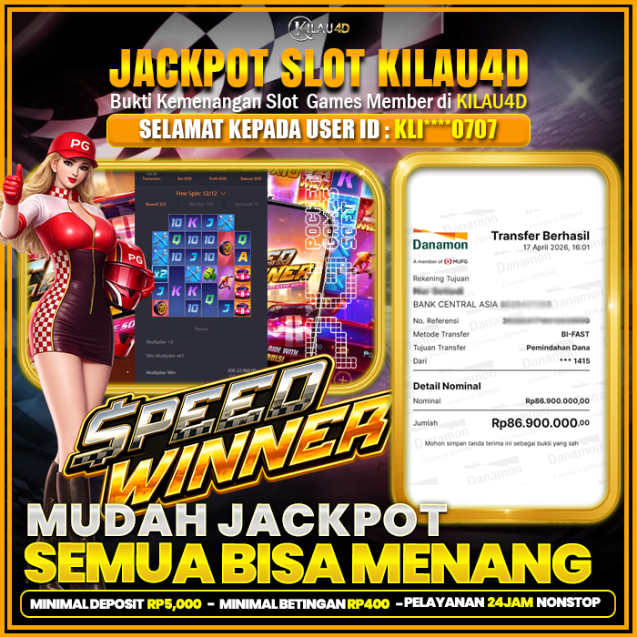 bukti kemenangan slot
