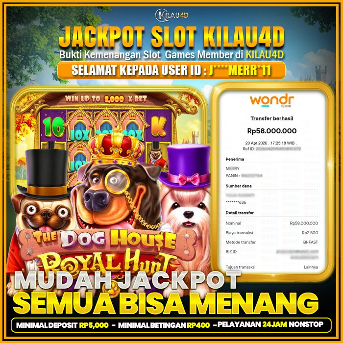 bukti kemenangan slot